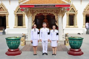 เข้าร่วมพิธีบำเพ็ญกุศลสตมวาร ครบ 100 วัน เพื่ออุทิศถวายเป็นพระราชกุศลแด่ สมเด็จพระนางเจ้าสิริกิติ์ พระบรมราชินีนาถ พระบรมราชชนนีพันปีหลวง