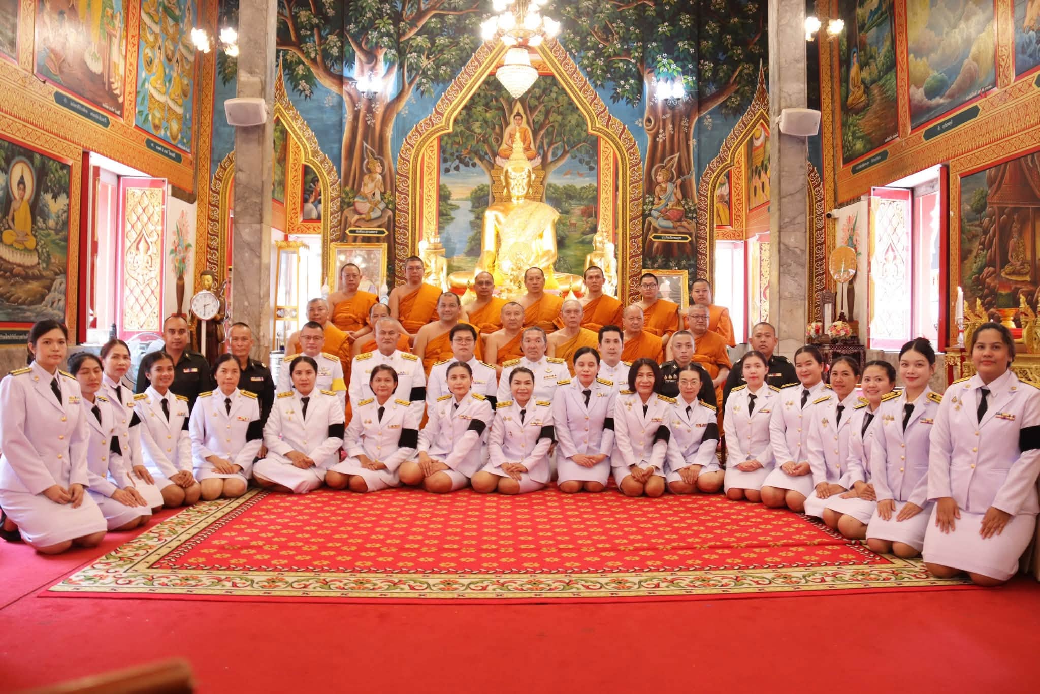 พิธีบำเพ็ญกุศลสตมวาร (๑๐๐ วัน) เพื่ออุทิศถวายเป็นพระกุศลแด่ สมเด็จพระเจ้าลูกเธอ เจ้าฟ้าพัชรกิติยาภา นเรนทิราเทพยวดีฯ  ณ พระอุโบสถ วัดบรมสถล (วัดดอน)