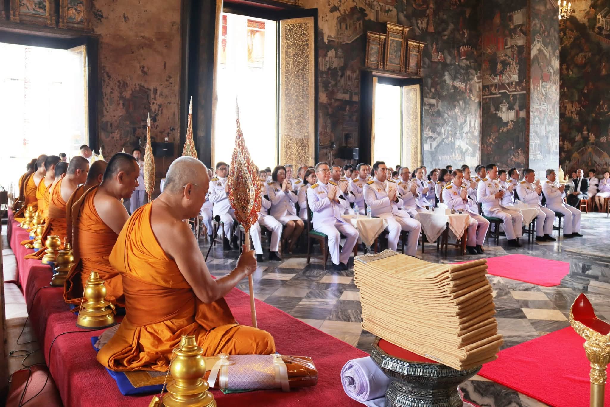 พิธีบำเพ็ญกุศลสตมวาร (๑๐๐ วัน) เพื่ออุทิศถวายเป็นพระกุศลแด่ สมเด็จพระเจ้าลูกเธอ เจ้าฟ้าพัชรกิติยาภา นเรนทิราเทพยวดีฯ ณ พระวิหารหลวง วัดสุทัศนเทพวราราม ราชวรมหาวิหาร